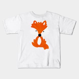 Fox - oil painting pattern Kids T-Shirt